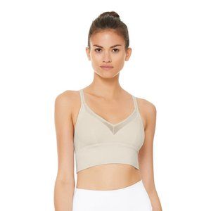 NWT Alo - Sneak Long Bra - Bone